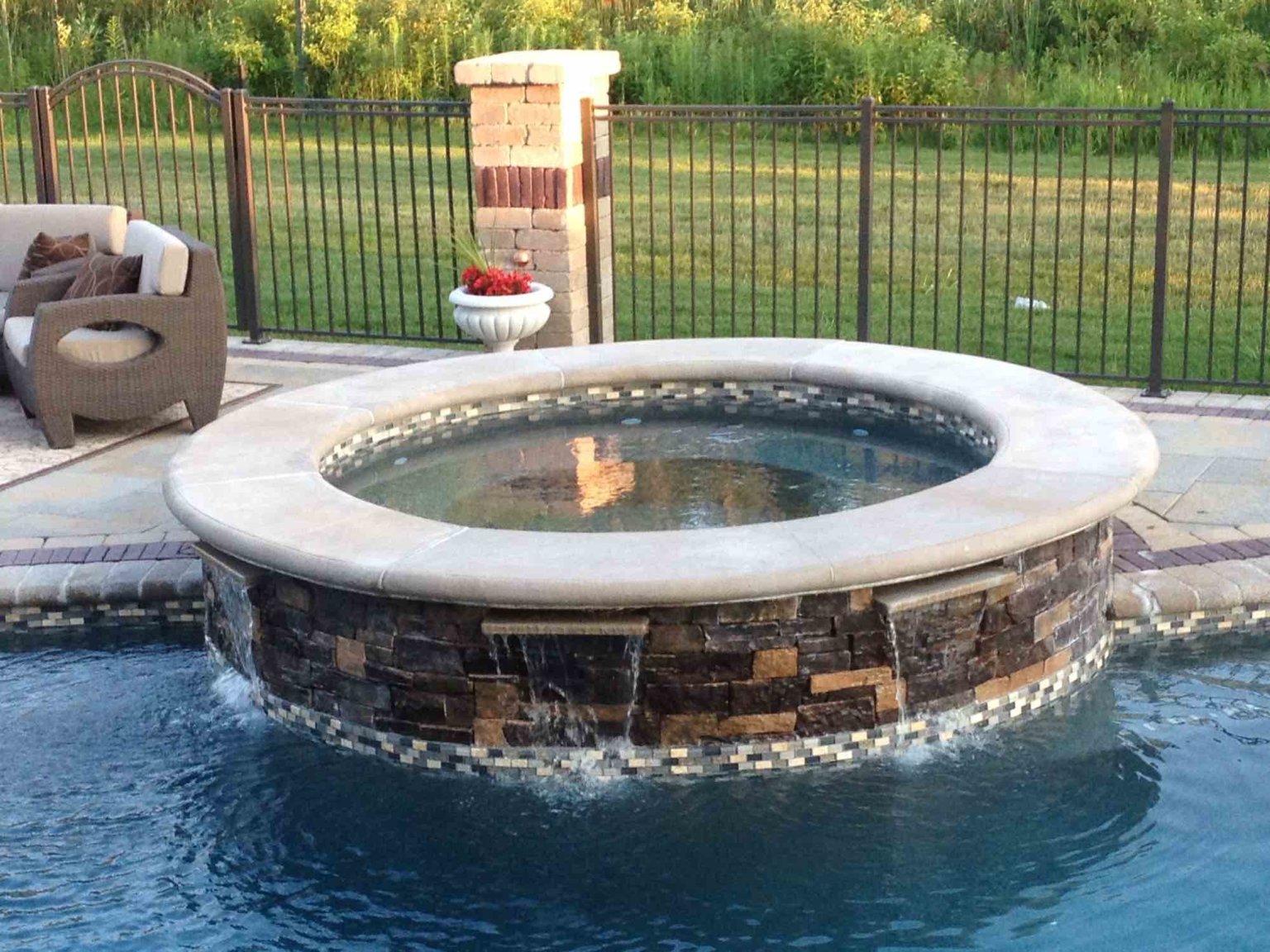 pool and spa design Metro Detroit Metro Detroit pool and spa experts Custom pool design Metro Detroit Spa installation in Metro Detroit Metro Detroit outdoor spa design Residential pool design Metro Detroit Metro Detroit luxury pool and spa Pool and spa renovation Metro Detroit Metro Detroit backyard pool design Metro Detroit pool and spa builders Metro Detroit pool and spa contractors Pool & Raised Spa