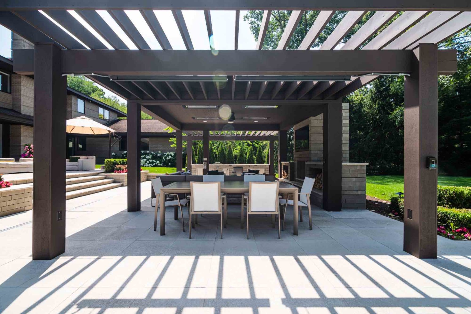 Pergola Franklin, MI shade structures in Michigan Michigan shade solutions Outdoor shade Michigan Shade canopy Michigan Detroit shade structures Grand Rapids outdoor shading Ann Arbor shade canopies Lansing shade sail installation pool and spa design Metro Detroit Metro Detroit pool and spa experts Custom pool design Metro Detroit Spa installation in Metro Detroit Metro Detroit outdoor spa design Residential pool design Metro Detroit Commercial spa design Metro Detroit Metro Detroit luxury pool and spa Pool and spa renovation Metro Detroit Metro Detroit backyard pool design Metro Detroit pool and spa builders Metro Detroit pool and spa contractors Pergola Designs Outdoor Pergolas Pergola Ideas Custom Pergola Construction Pergola Kits Pergola Installation Pergola Shade Solutions Modern Pergolas Wooden Pergolas