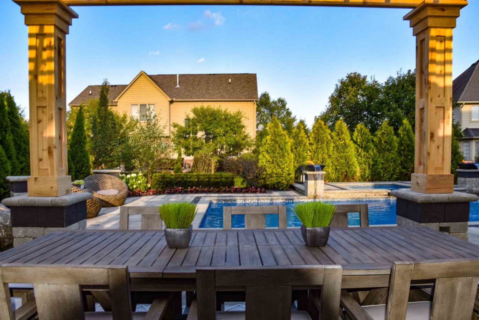 fiberglass pool and spa design