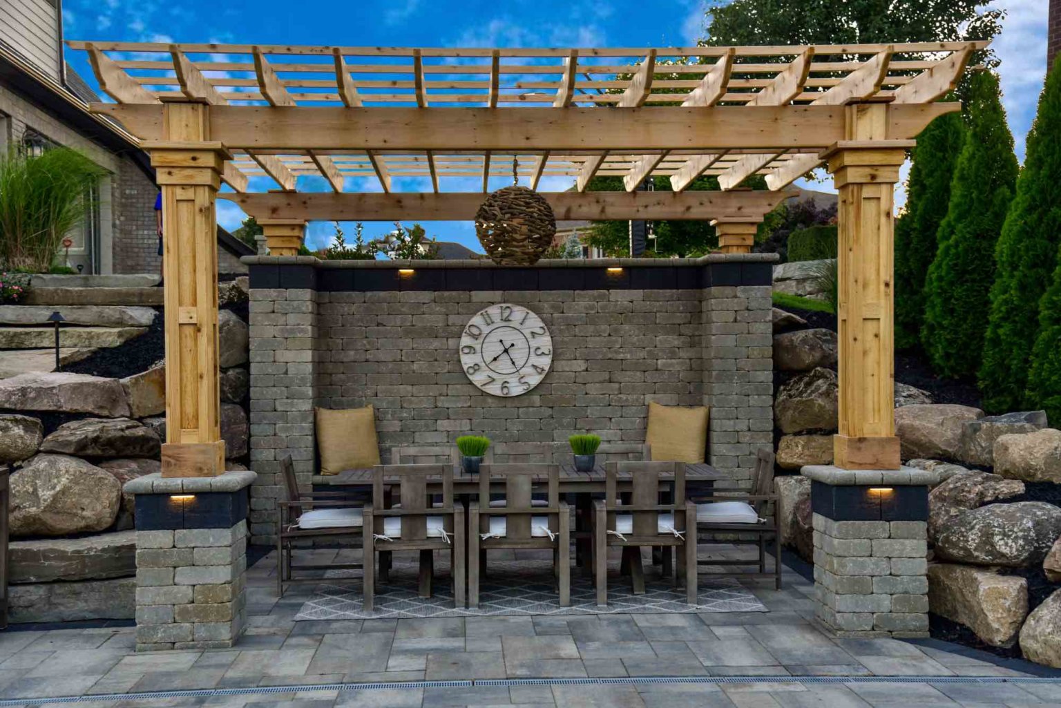 custom cedar pergola  shade structure for outdoor living  Pergola Designs Outdoor Pergolas Pergola Ideas Custom Pergola Construction Pergola Kits Pergola Installation