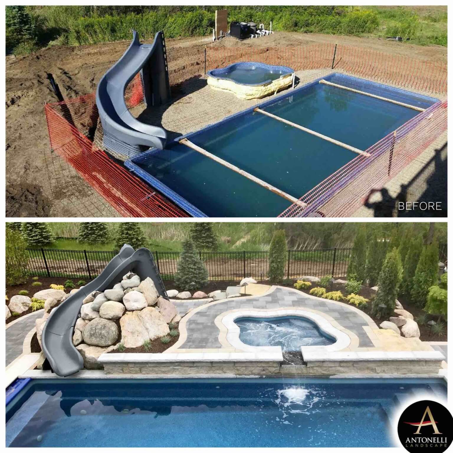 Pool and cascade spa michigan