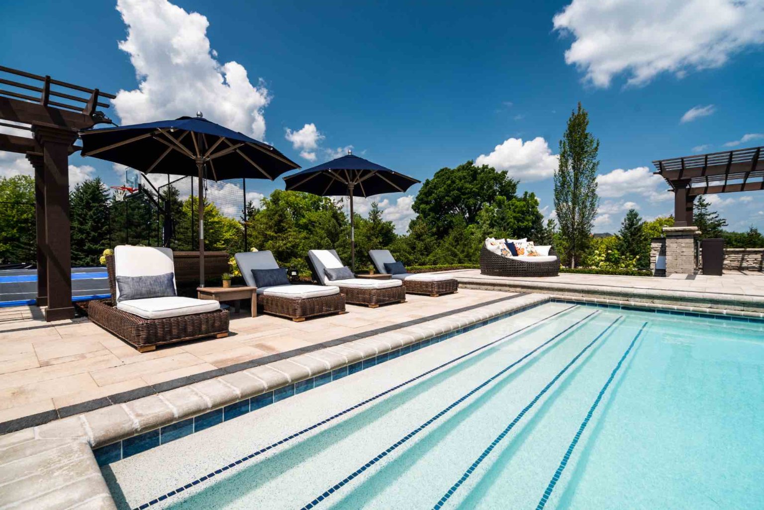 Antonelli Landscape pool spa, inground pool, pool inspo, backyard pool, pavers, pavers near me, swim and spa, swimming pool design and install, backyard ideas, Oakland twp