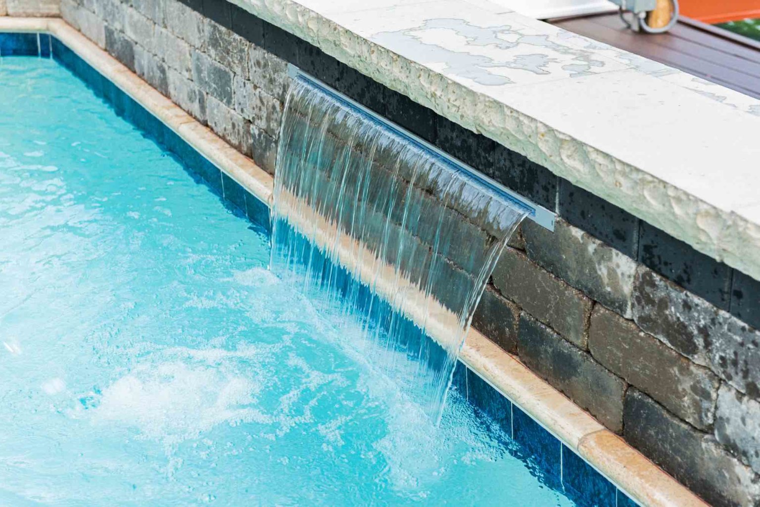 Backyard pool ideas detroit Custom pool and spa builders near me Patio companies cascade fountain cascade pool fountain Harrison twp cascade fountain michigan