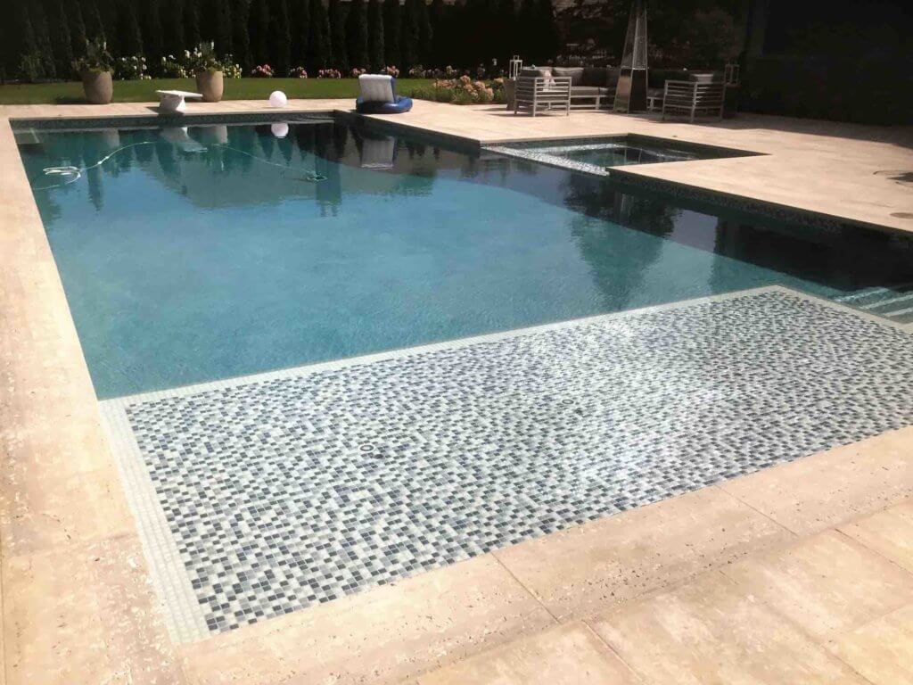 pool ideas, michigan pools, michigan ingrown pools, landscaping ideas, pool and spa, stone work