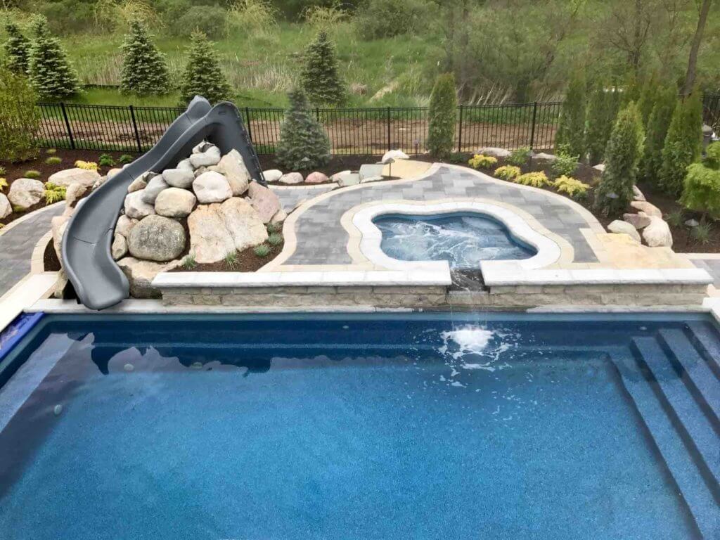 professional pool design & installation Antonelli Landscape Pool Spa