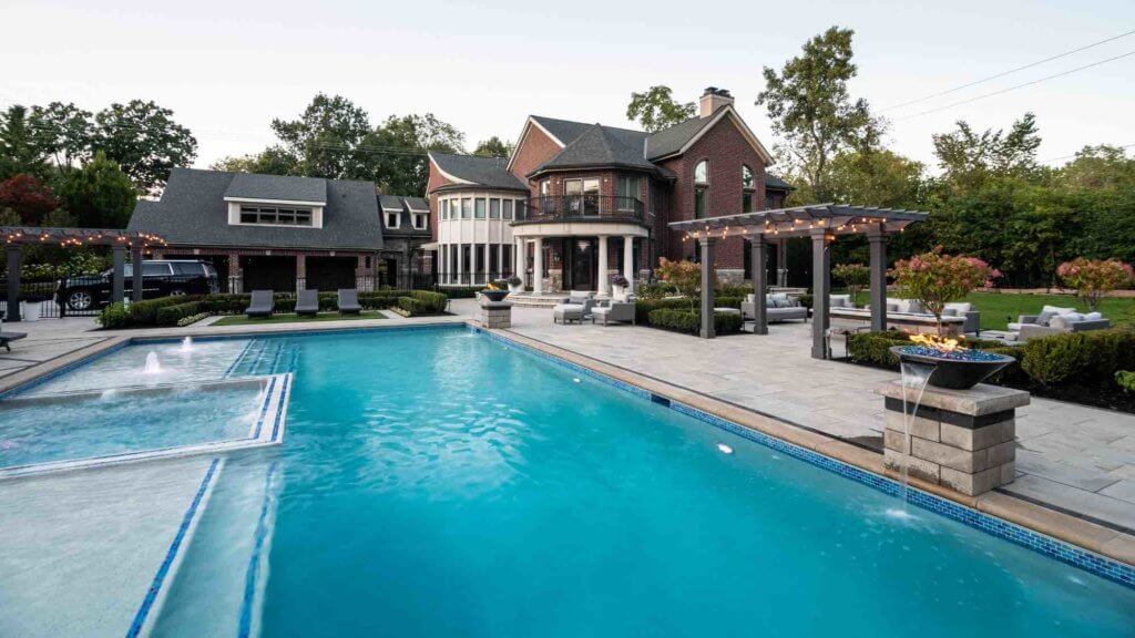 professional pool design & installation Antonelli Landscape Pool Spa