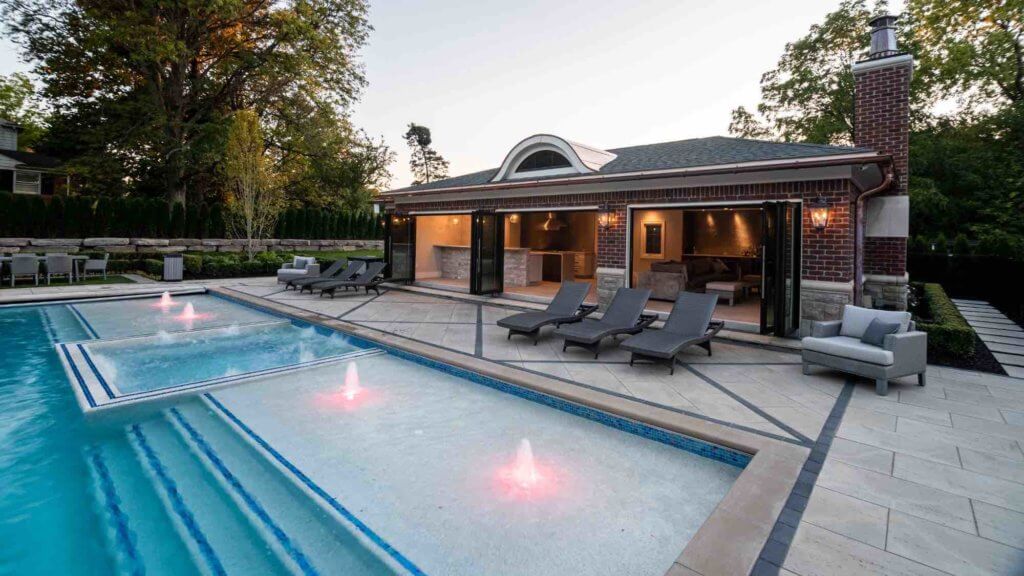 professional pool design & installation Antonelli Landscape Pool Spa