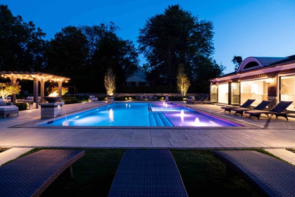 professional pool design & installation Antonelli Landscape Pool Spa