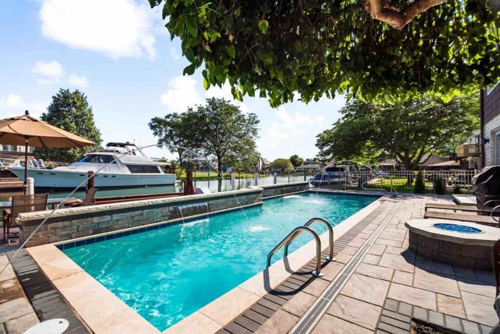 backyard design, pool design, michigan, swimming pool