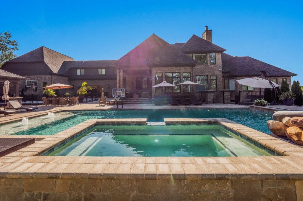 On The Rocks - Oakland Township, MI Custom inground pools Backyard pool ideas detroit Outdoor living contractor oak Outdoor living Birmingham mi Landscape Bloomfield mi Hardscape Bloomfield Patio designs Bloomfield mi Metro Detroit backyard pool design Metro Detroit pool and spa builders Metro Detroit pool and spa contractors Affordable pool and spa design Metro Detroit Metro Detroit pool and spa remodeling Metro Detroit pool and spa consultation Metro Detroit spa and hot tub design Metro Detroit indoor pool design Pool and spa landscaping Metro Detroit