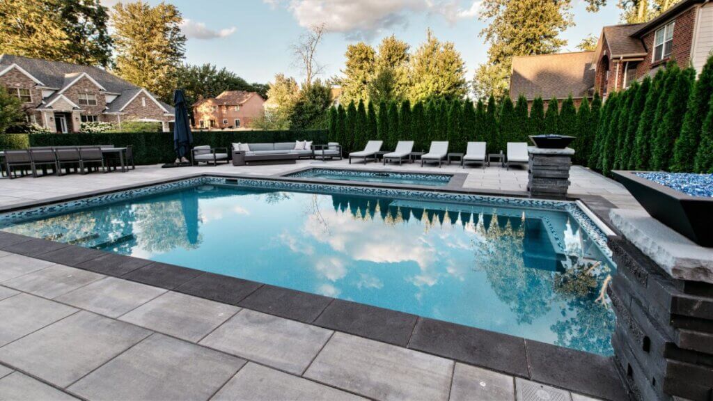 professional pool design & installation Antonelli Landscape Pool Spa