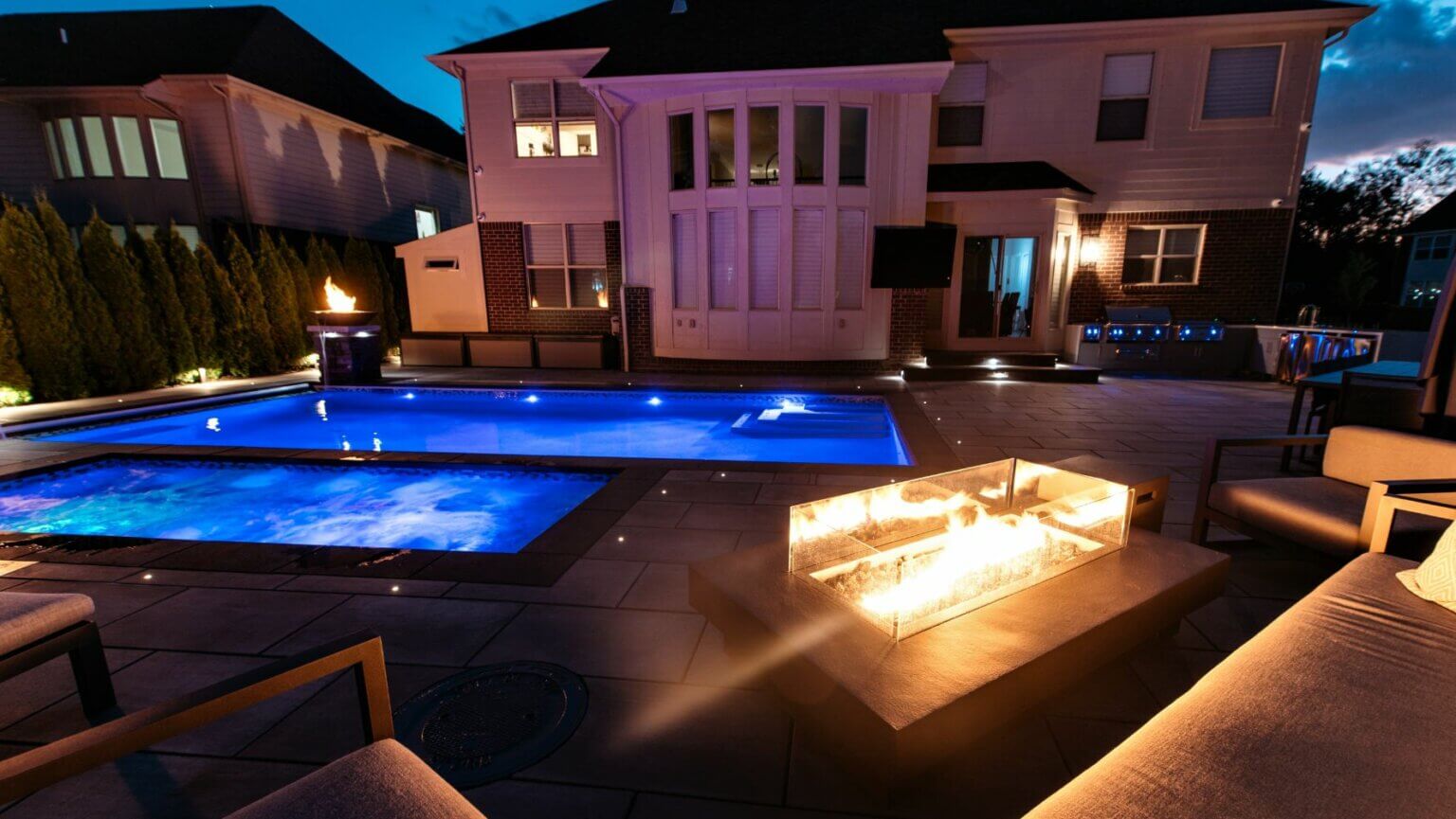 It's Lit - Troy, MI gunite pool & wide spa Troy, MI Outdoor living space with custom pool and spa Custom inground pools Backyard pool ideas detroit Outdoor living contractor oak Outdoor Fire Features Fire Pit Designs Fire Feature Ideas Gas Fire Pits Outdoor Fireplaces Fire Pit Installation Custom Fire Features Backyard Fire Features Fire Pit Safety Fire Feature Accessories Fire Feature Landscaping Fire Feature Inspiration Gunite Pool Construction Custom Gunite Pool Designs Gunite Pool Installation Gunite Pool vs. Vinyl Pool Gunite Pool Benefits Gunite Pool Cost pool and spa design Metro Detroit Metro Detroit pool and spa experts Custom pool design Metro Detroit Spa installation in Metro Detroit Metro Detroit outdoor spa design Residential pool design Metro Detroit Metro Detroit luxury pool and spa Pool and spa renovation Metro Detroit Metro Detroit backyard pool design Metro Detroit pool and spa builders