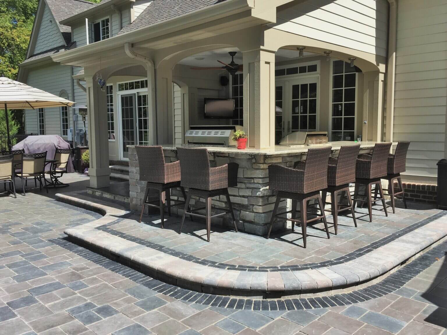 masonry cultured stone outdoor kitchen outdoor kitchen oakland twp mi