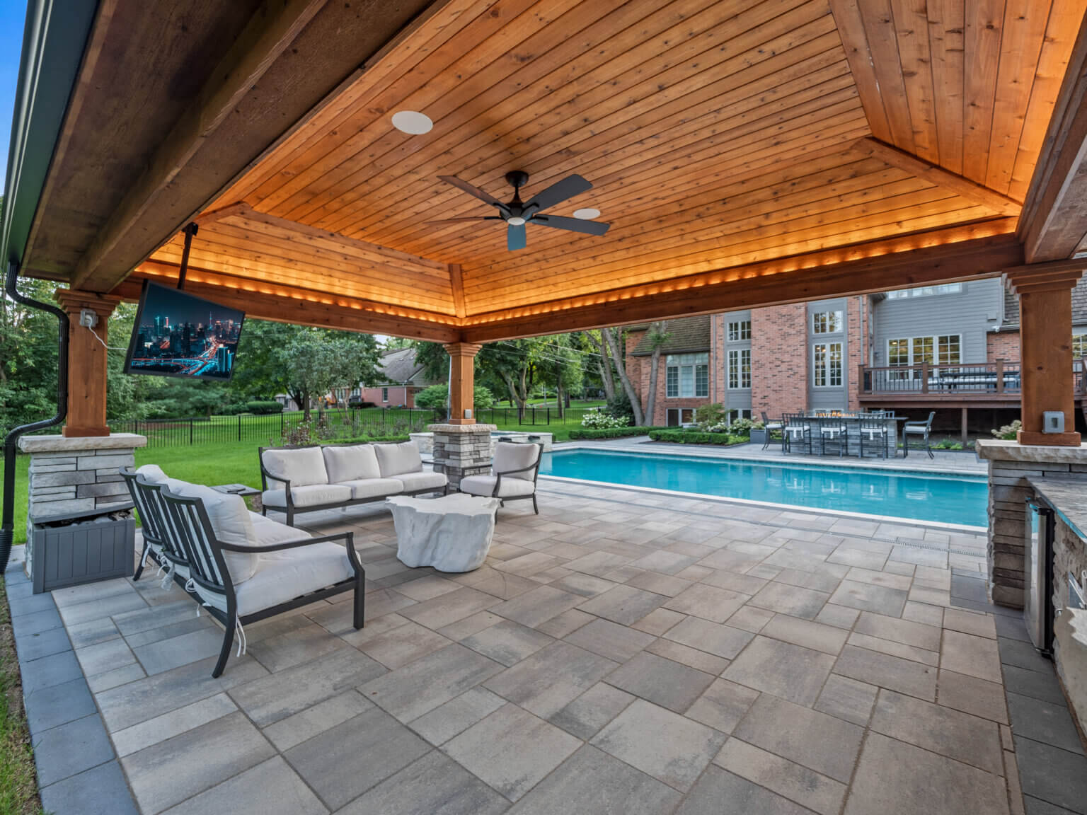 Pergola Designs Outdoor Pergolas Pergola Ideas Custom Pergola Construction Pergola Kits Pergola Installation Pergola Shade Solutions Modern Pergolas Wooden Pergolas cedar gazebo poolside gazebo custom gazebo builder shade structures in Michigan Michigan shade solutions Outdoor shade Michigan