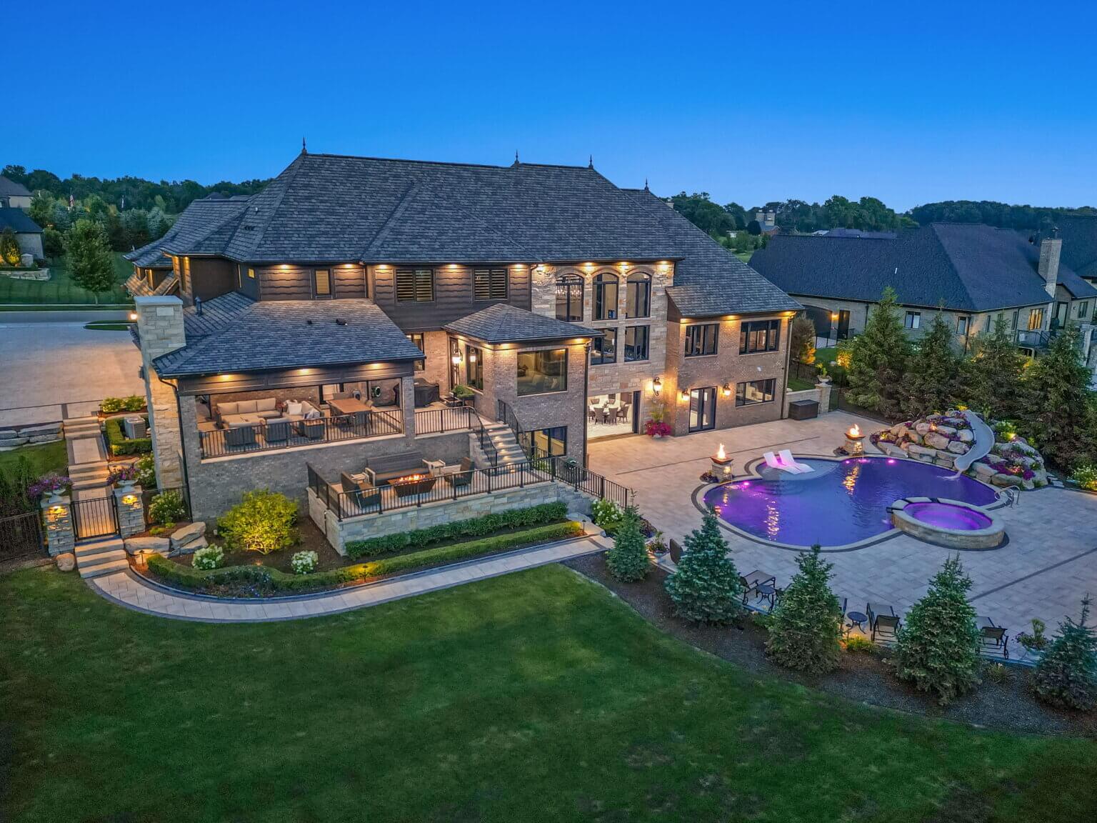 custom inground pools dont stop believing antonelli landscape Antonelli Landscape pool spa pool builders michigan Macomb County pool builders