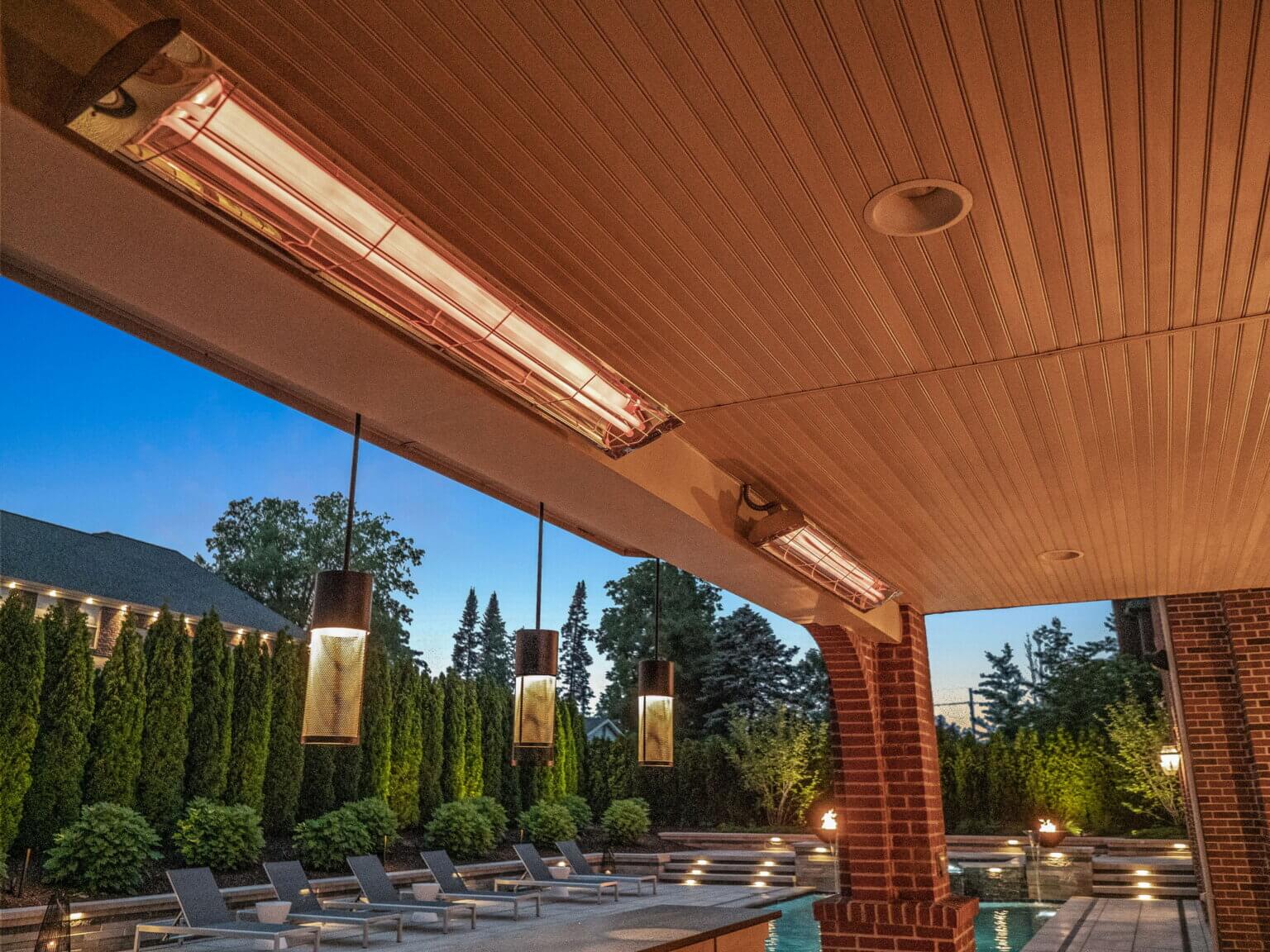 shade structures in Michigan Michigan shade solutions Outdoor shade Michigan Shade canopy Michigan outside shade structures michigan outside heater install