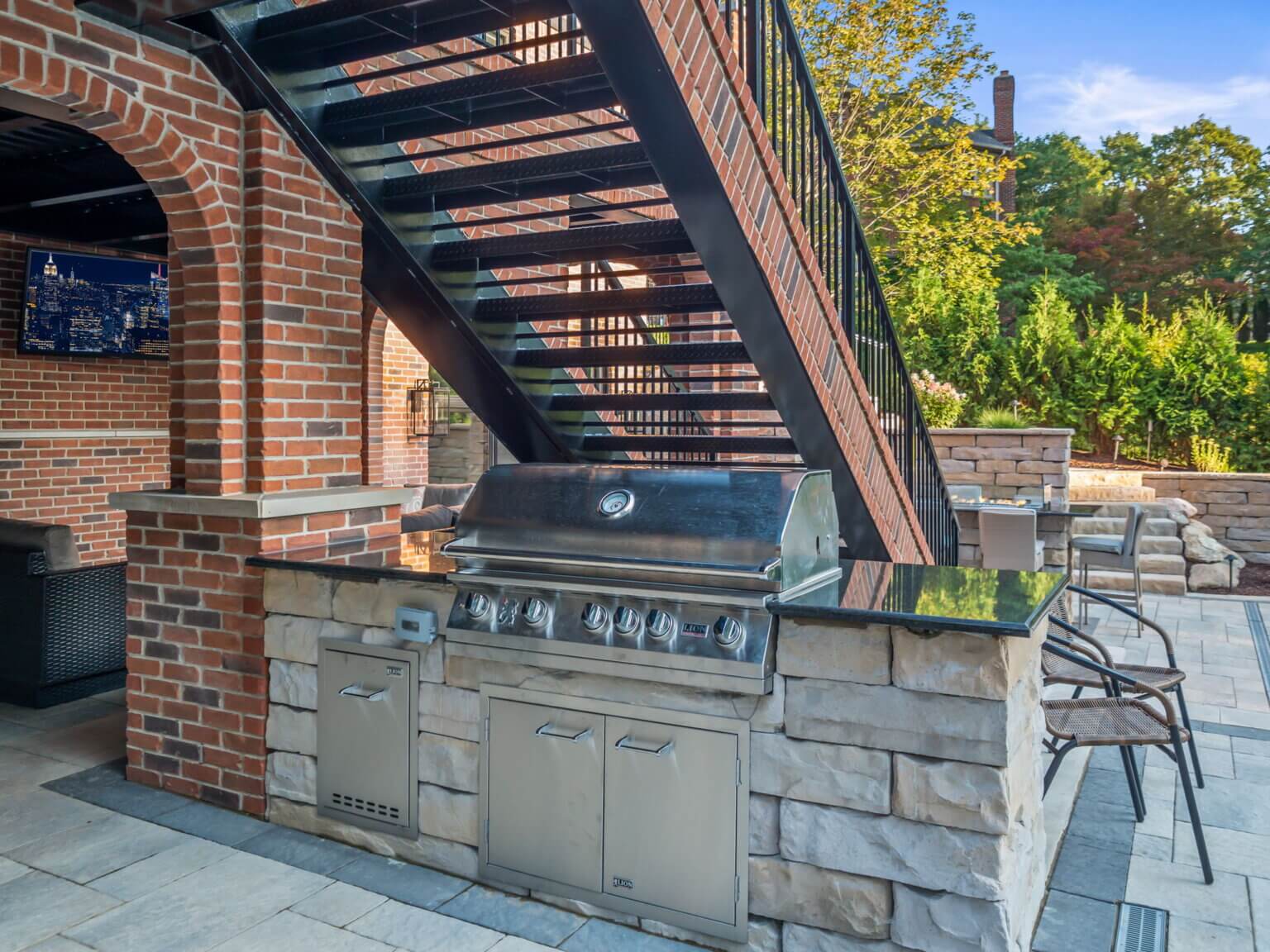 outdoor kitchen, outdoor bar, outdoor kitchen ideas, patio ideas, patio design ideas, design outdoor kitchens, open kitchen, outdoor cooking, small backyard patio ideas, bbq grill, outdoor grill, bbq grills, built in grill, Antonelli Landscape, Antonelli Landscape pool spa