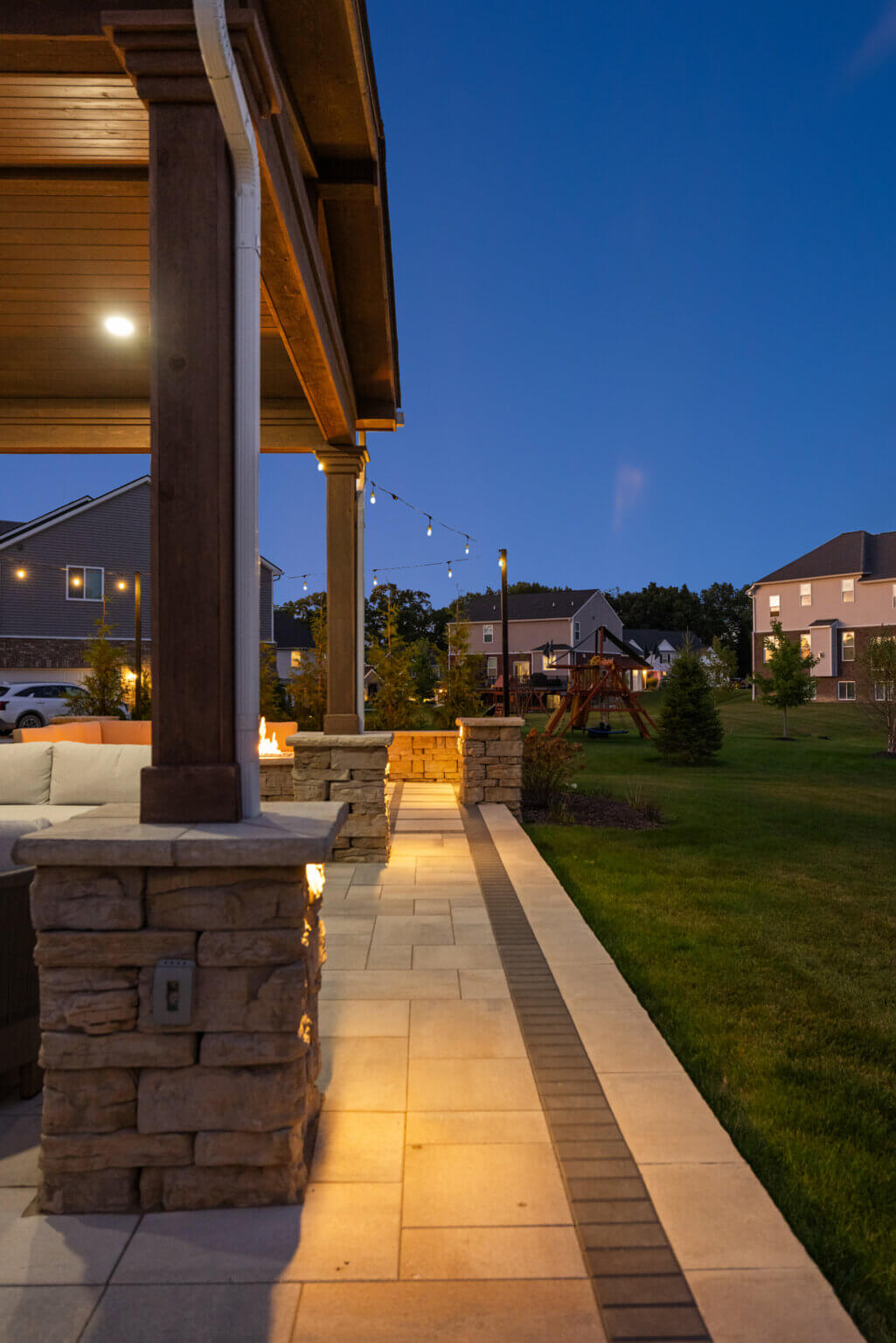 custom patio paving brick paving landscape design custom hardscape